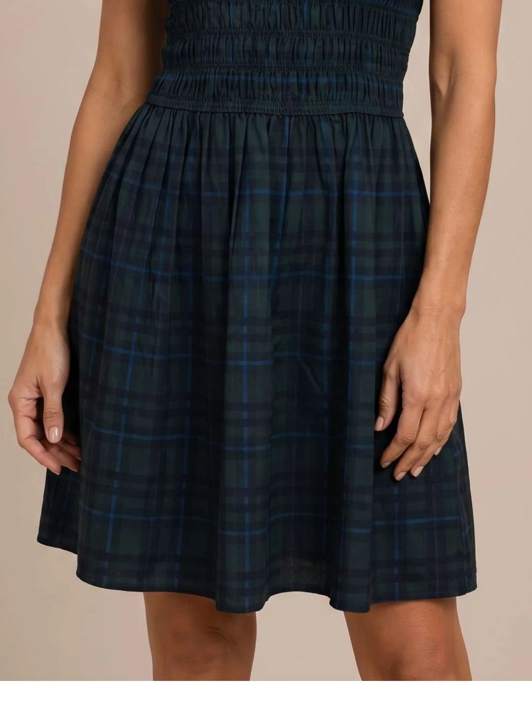 Sloane Tartan Smocked Dress